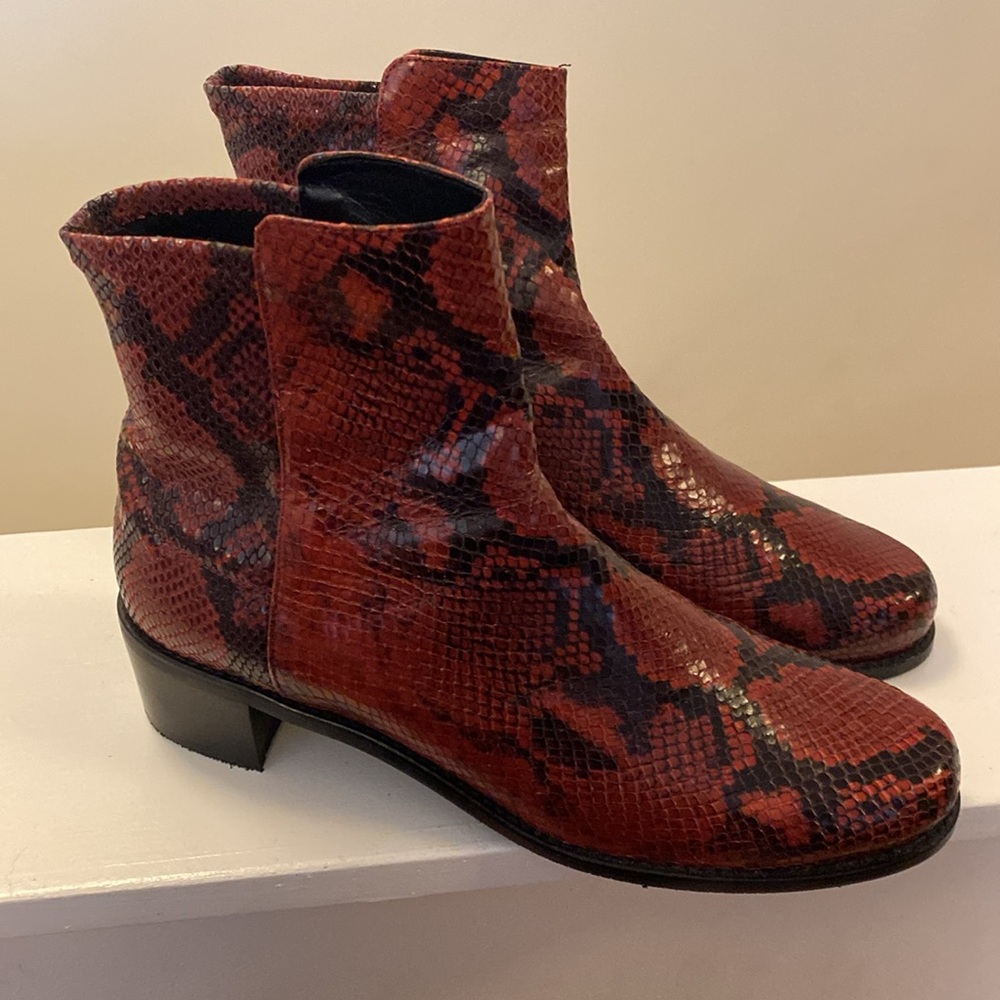 Stuart Weitzman Easy On Reverse Python Embossed L… - image 3